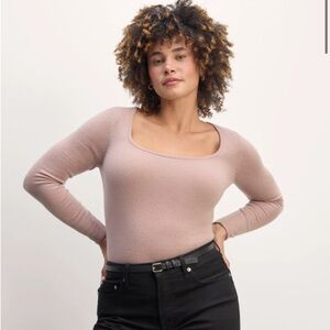 Everlane THE SQUARE NECK IN CASHMERE